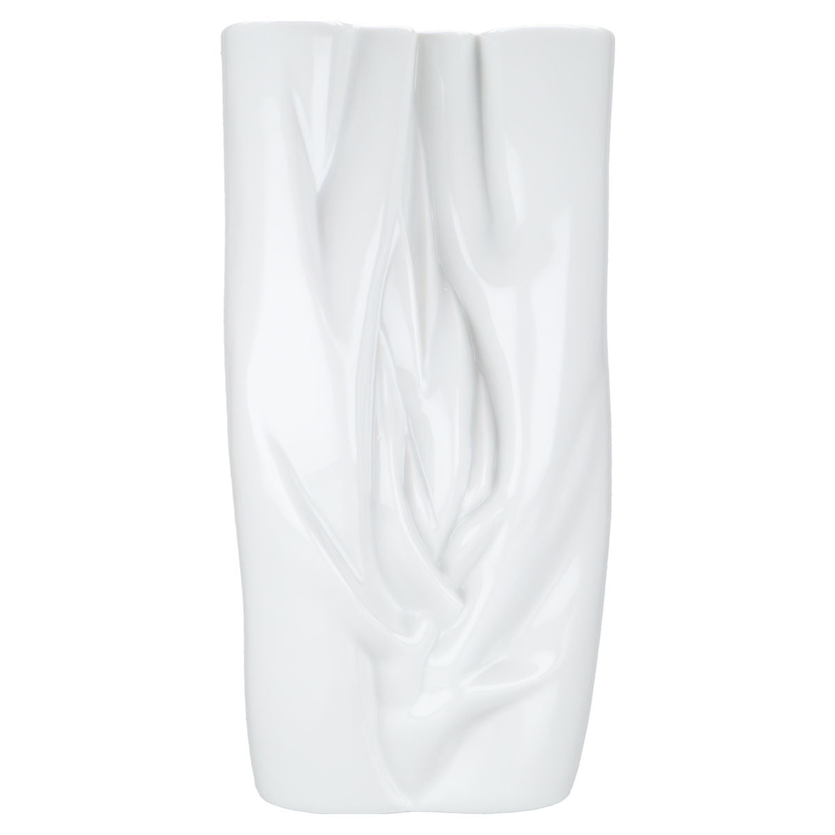Vase groß Reliefdekor weiß II.W kaufen