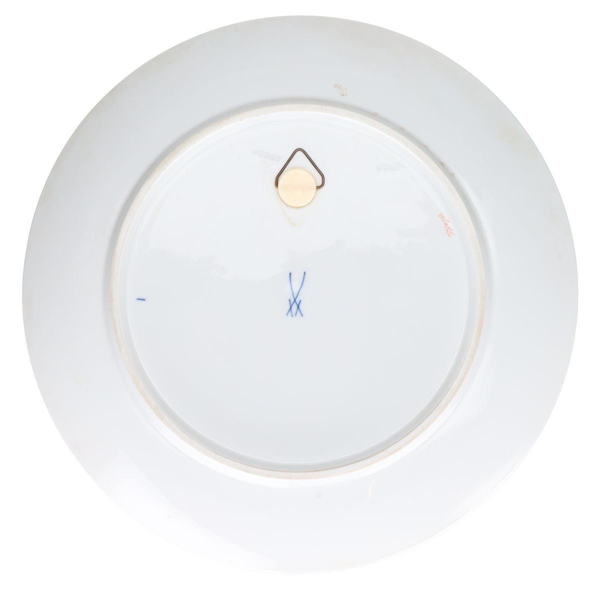 Wandteller Drache Blau mit Rot