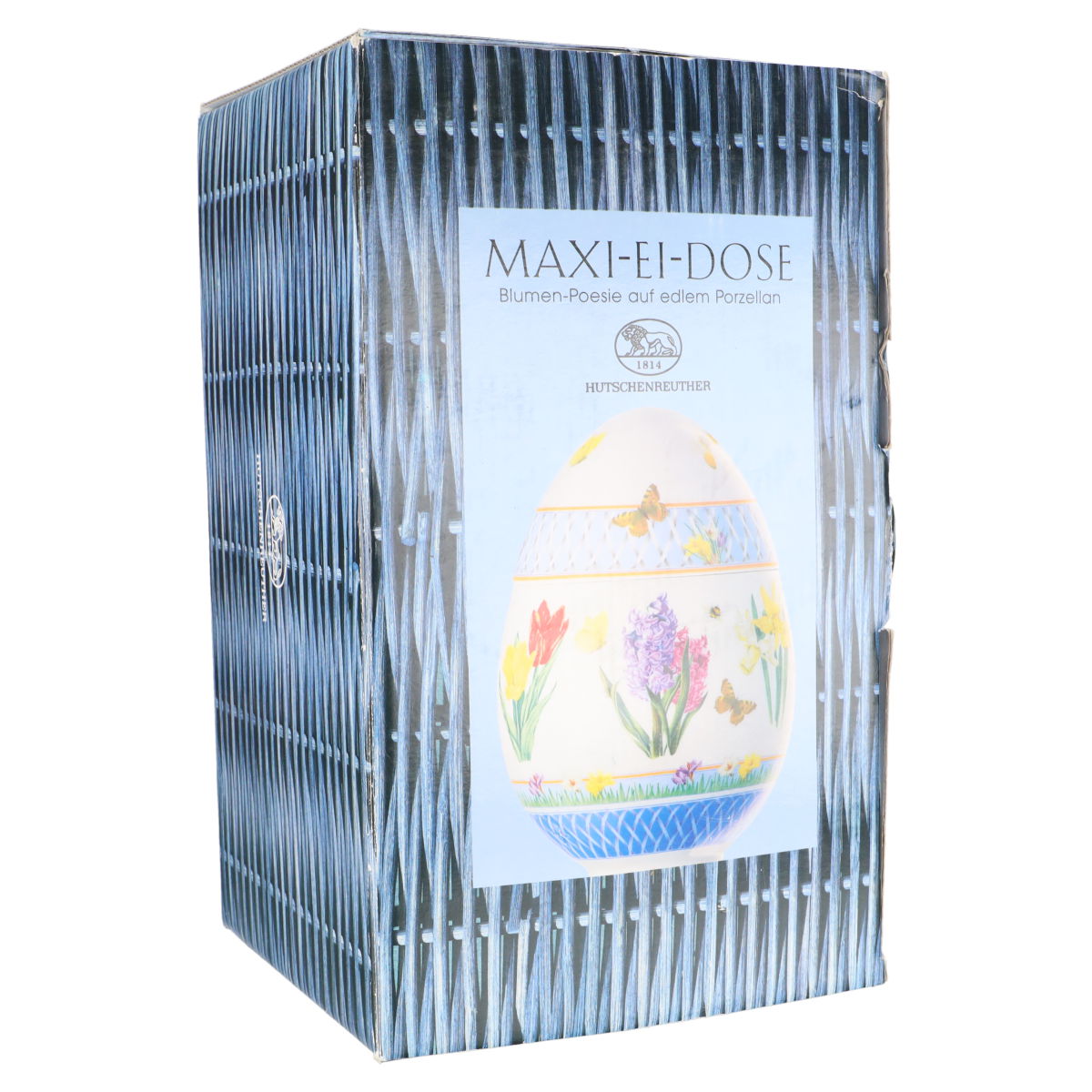 Maxi Ei Dose Blumen Poesie in OVP