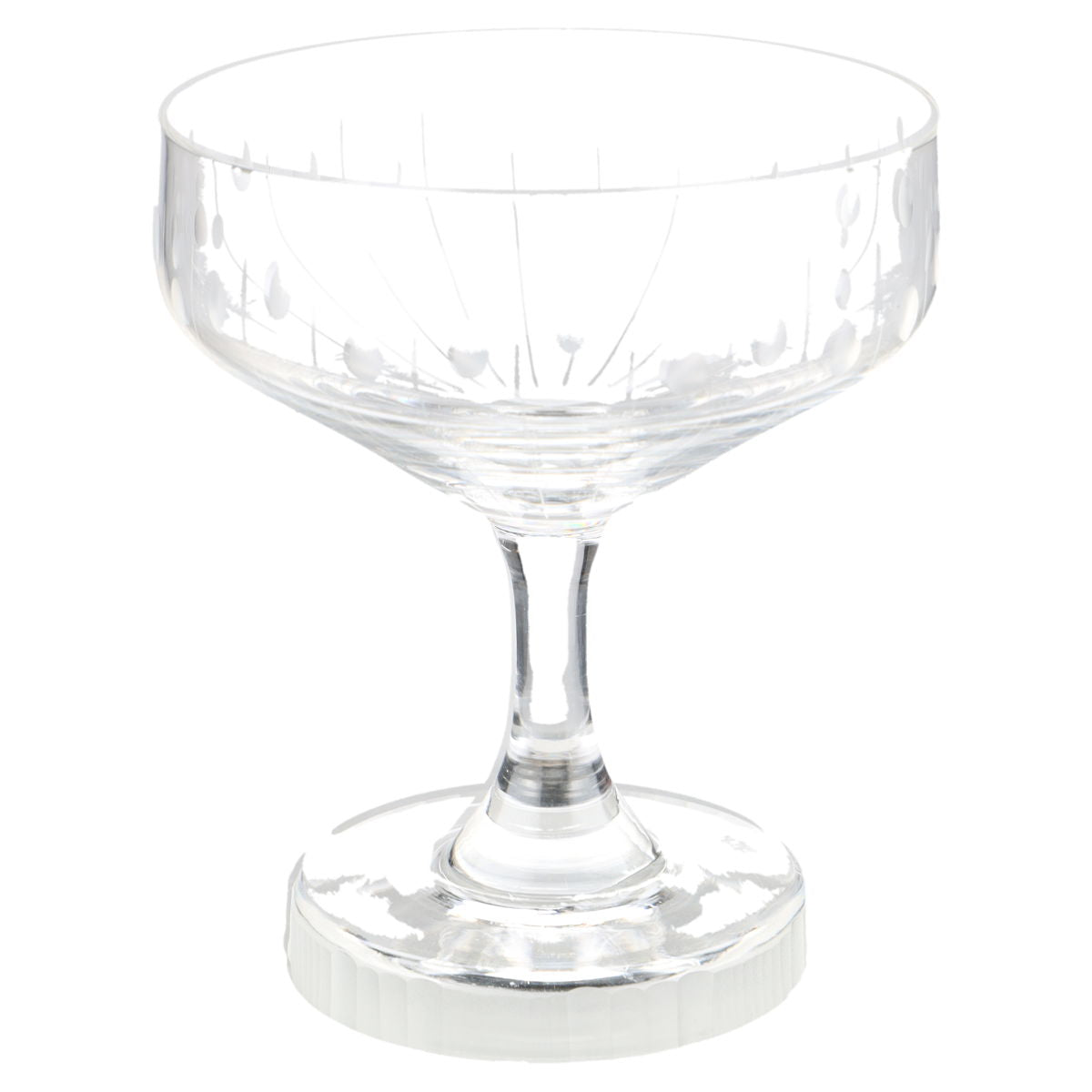 Likörschale mit Relief und Tropfenmuster