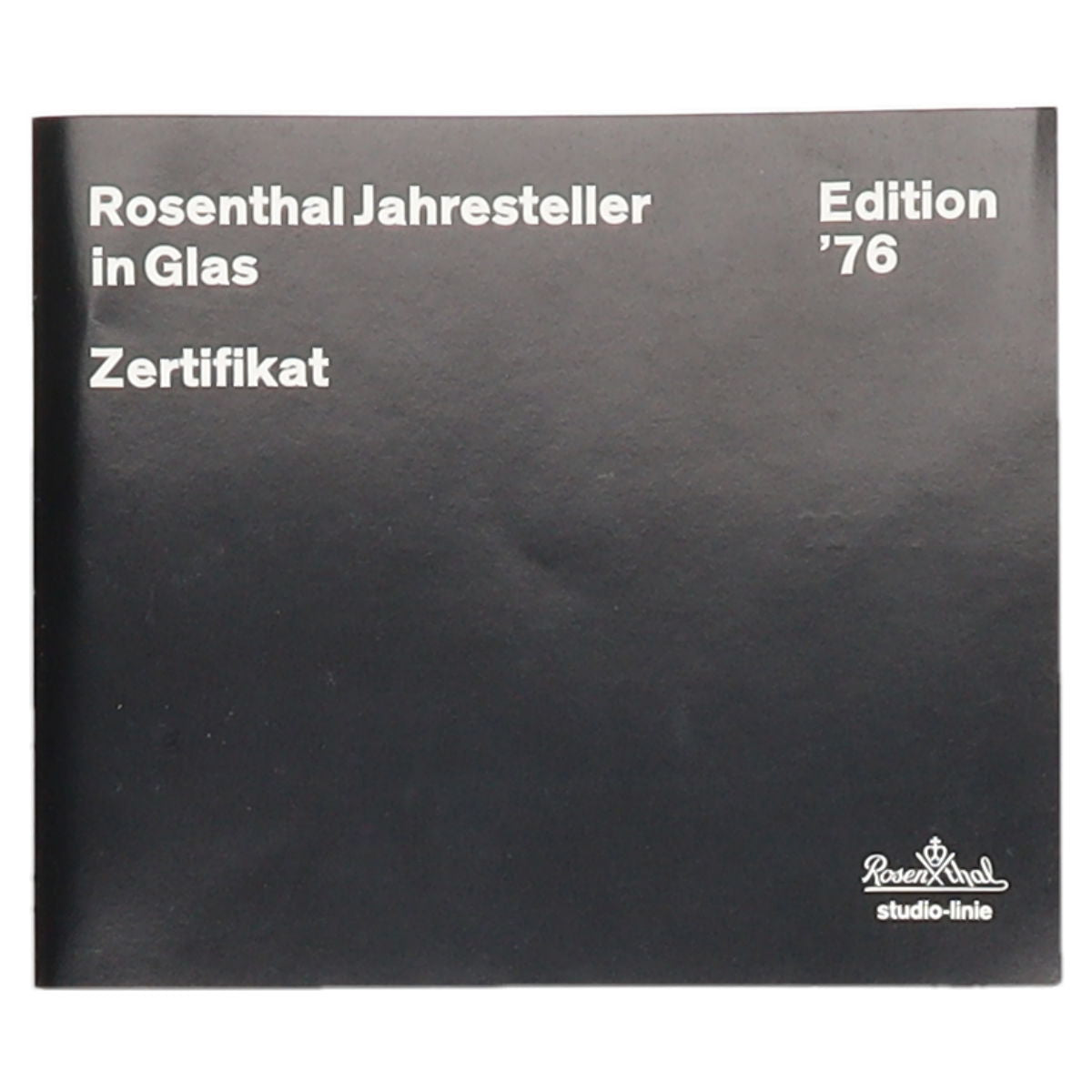 Jahresteller in Glas 1976 Björn Wiinblad zum Aufstellen in OVP
