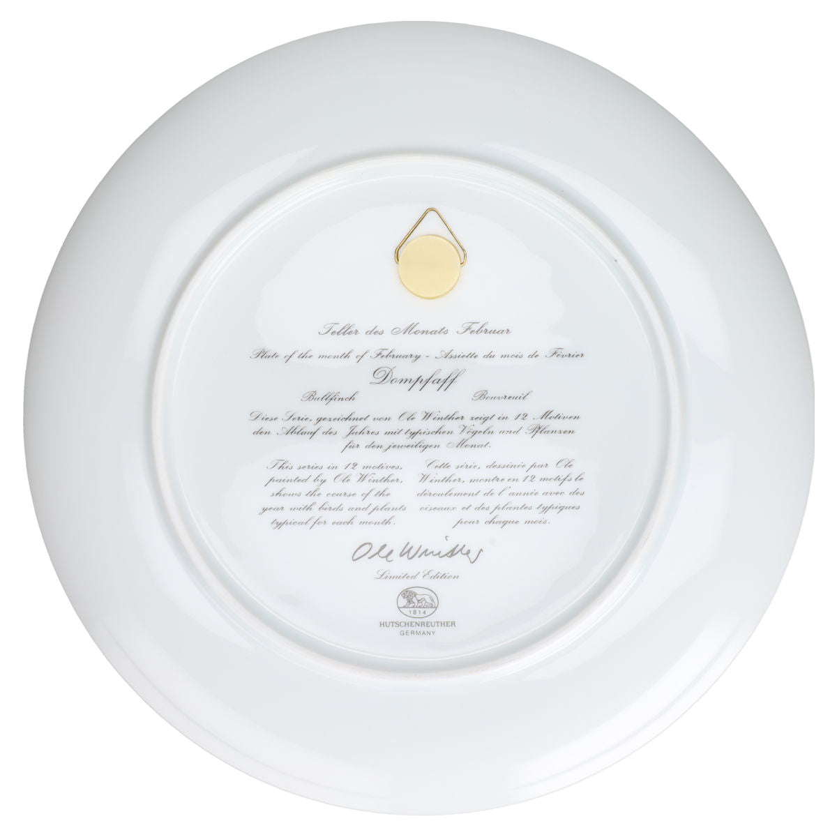 Wandteller mittelgroß Februar