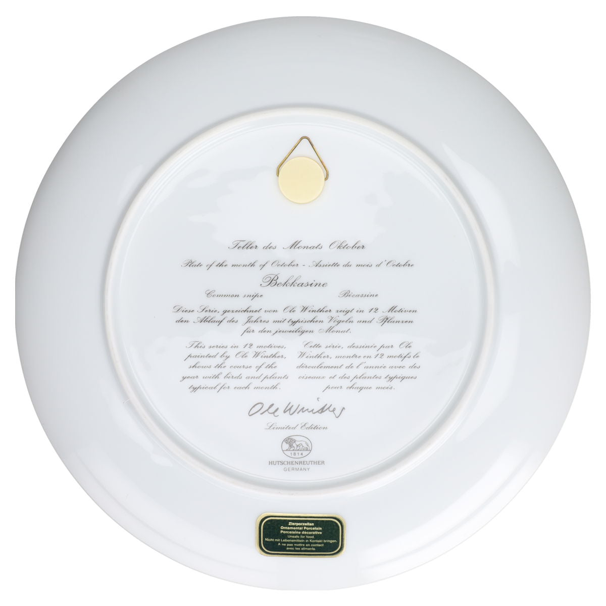 Wandteller mittelgroß Oktober