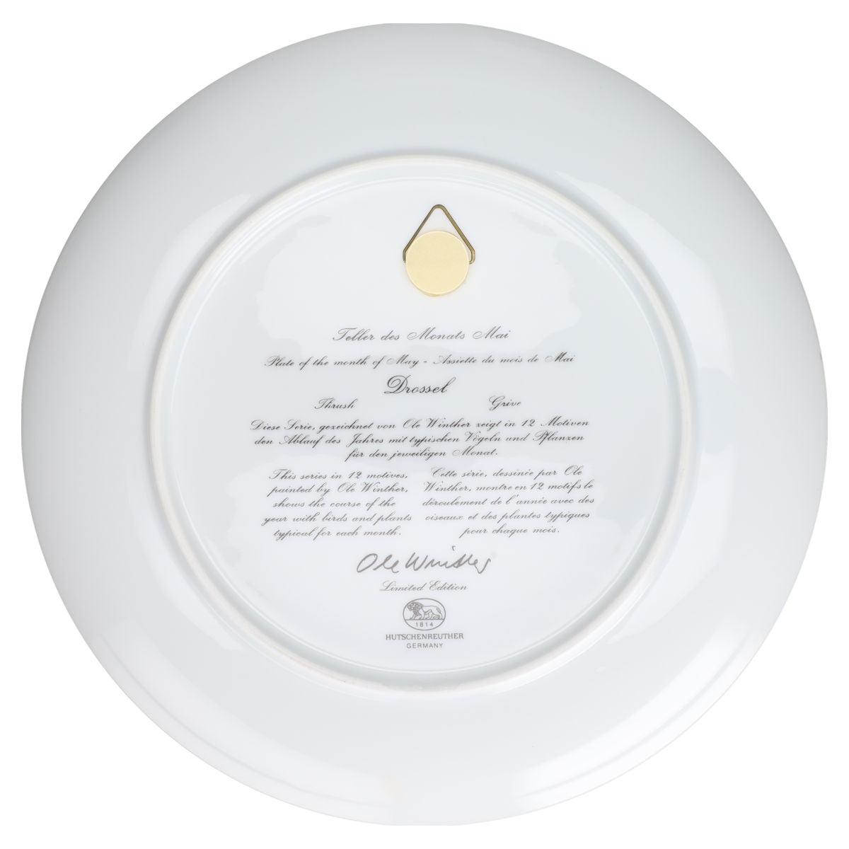 Wandteller mittelgroß Mai