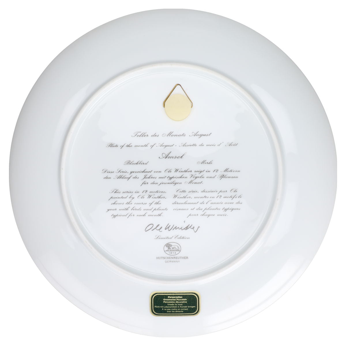 Wandteller mittelgroß August