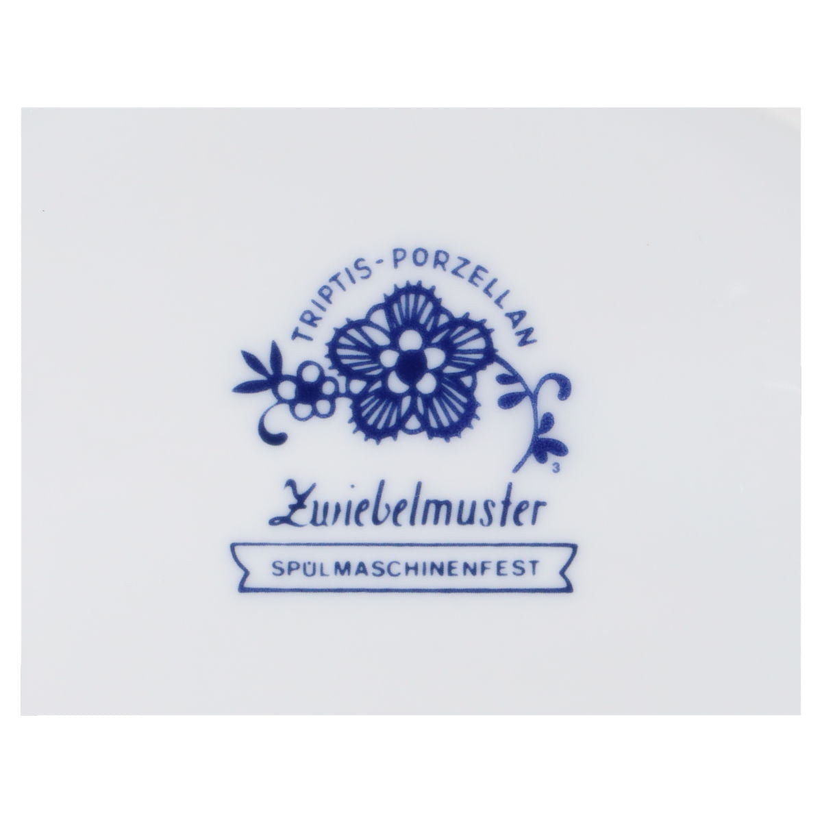 Vase ohne blauen Rand