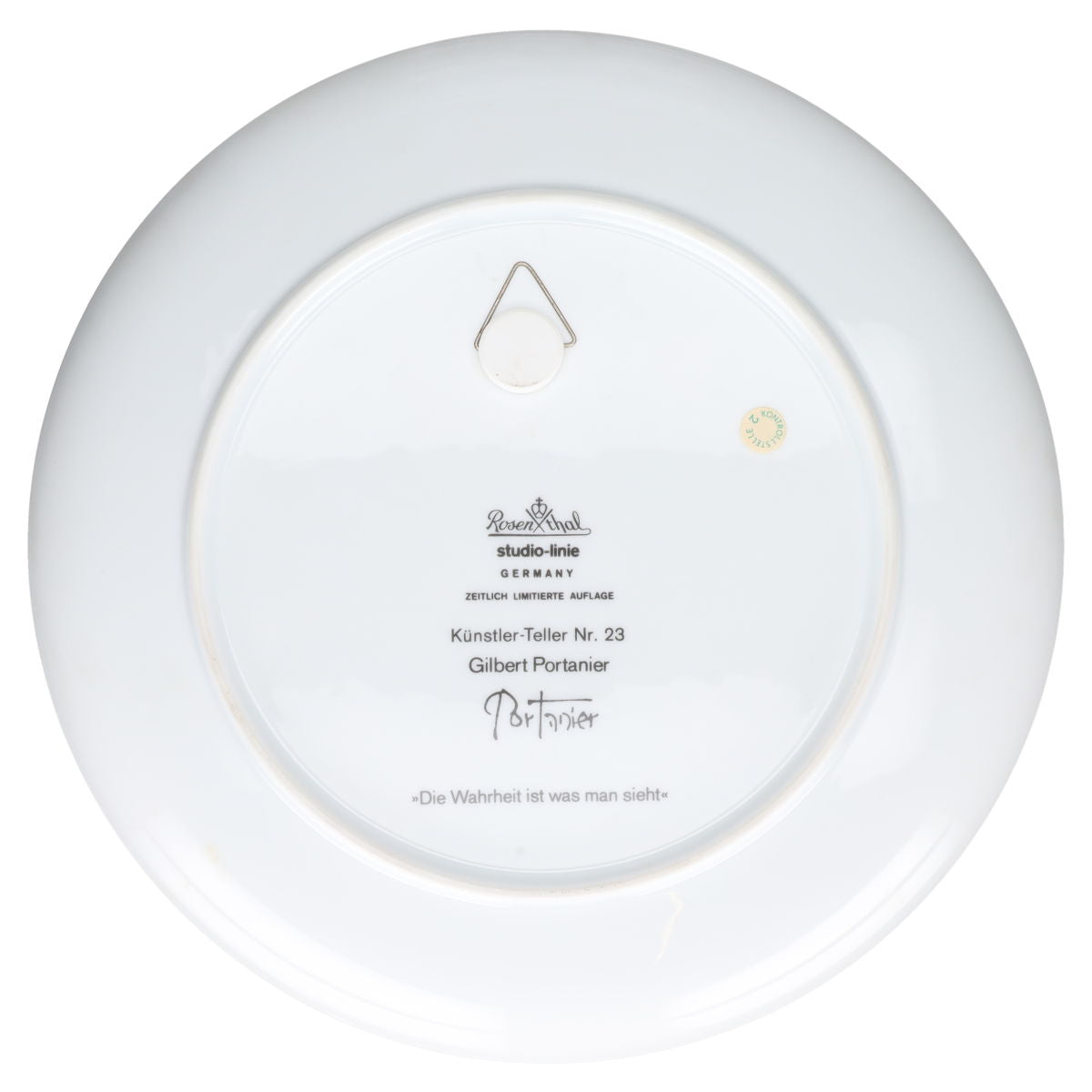 Gilbert Portanier Nr. 23 Die Wahrheit ist was man sieht ohne OVP