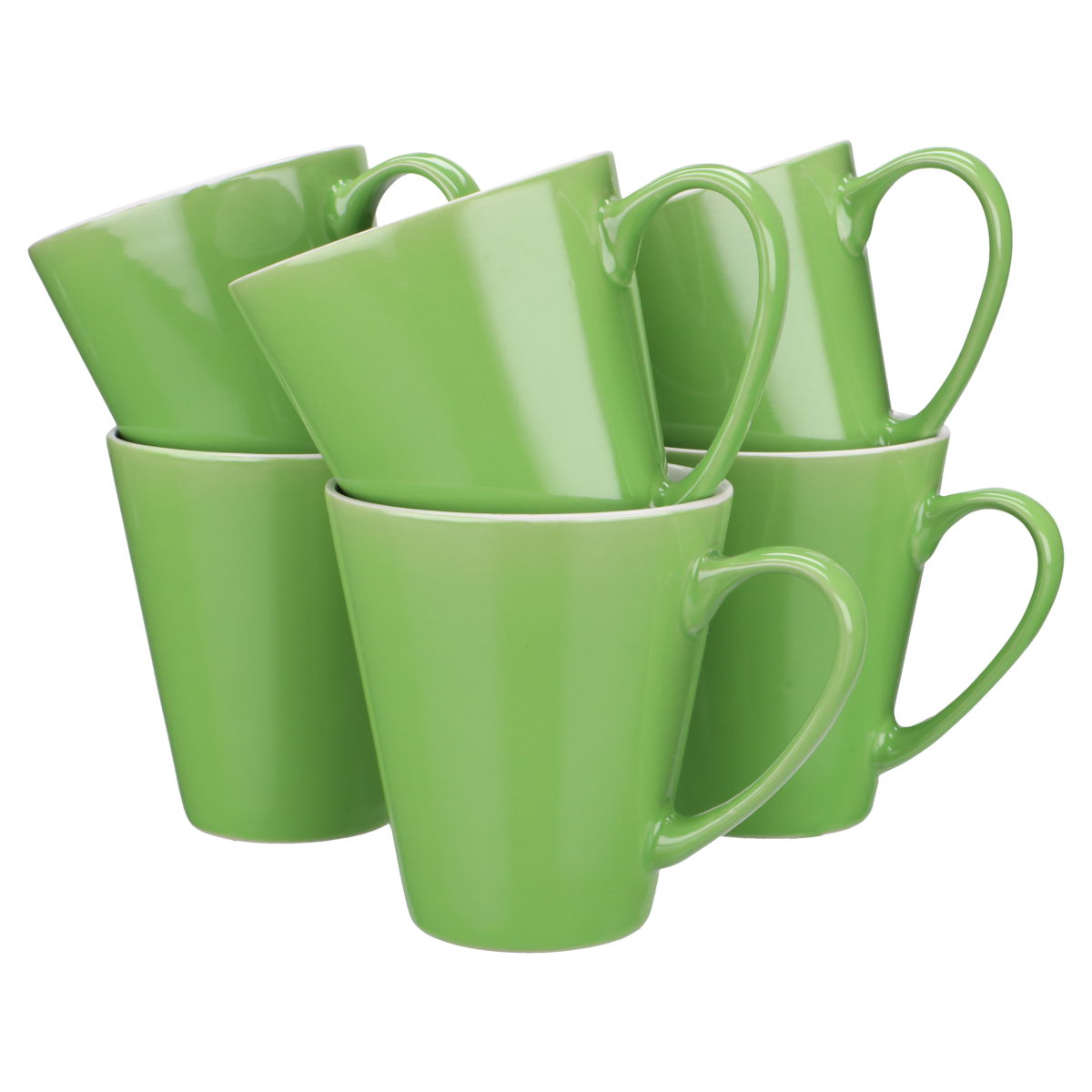 Kaffeebecher 6er Set grün