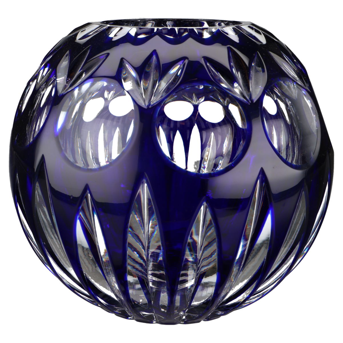 Kugelvase mittelgroß 14 cm kobaltblau