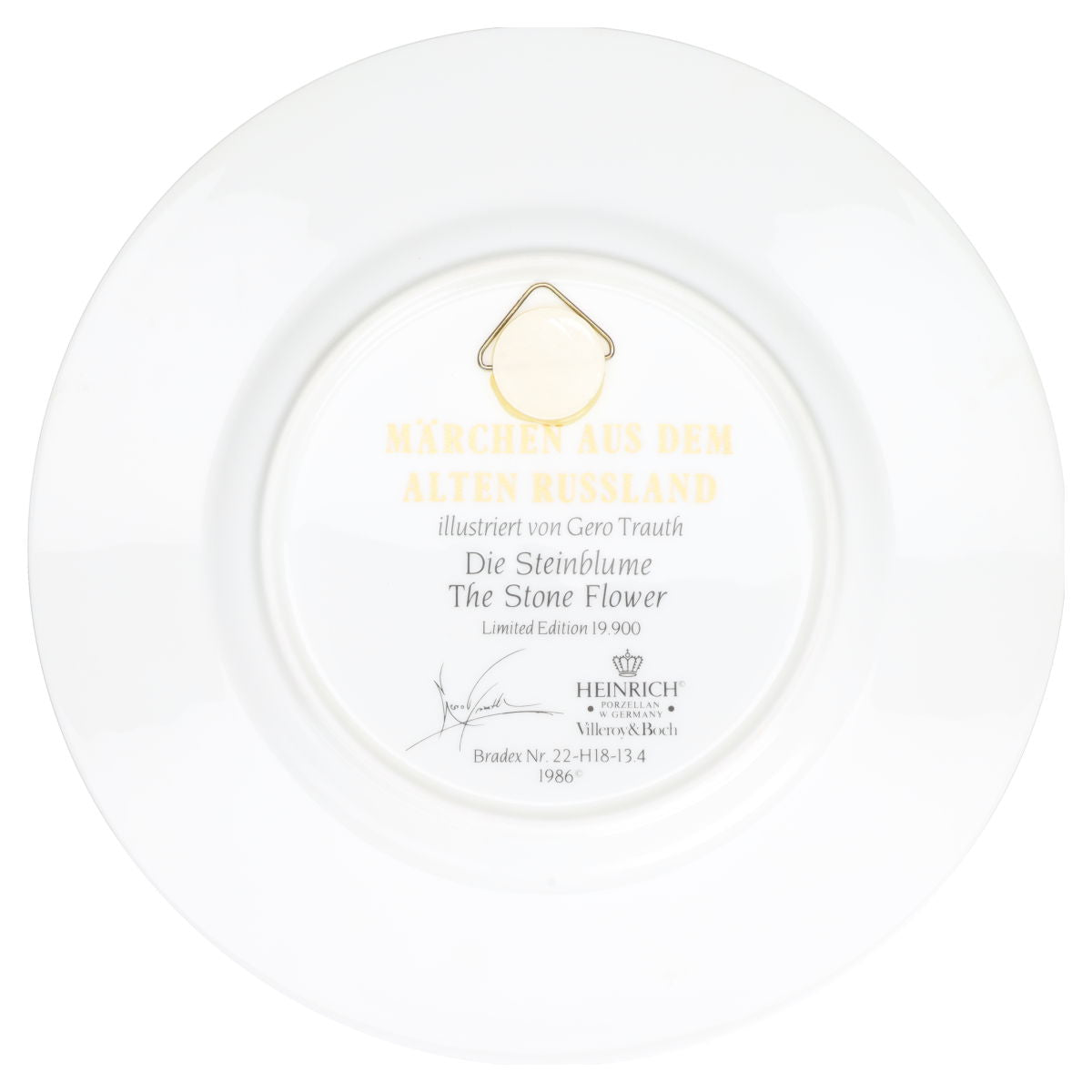 Wandteller Die Steinblume