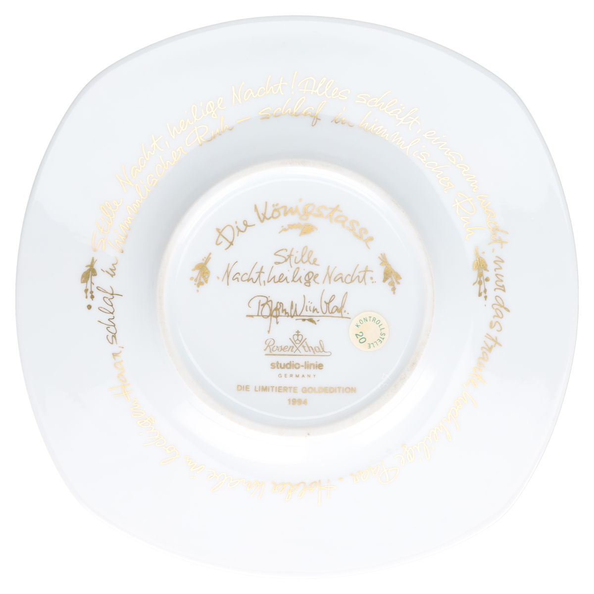 Kaffeetasse mit Untere 1995 - Stille Nacht, heilige Nacht