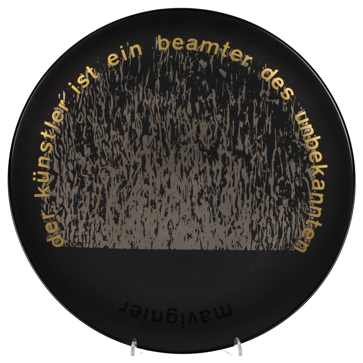Wandteller der Künstler ist ein Beamter des unbekannten