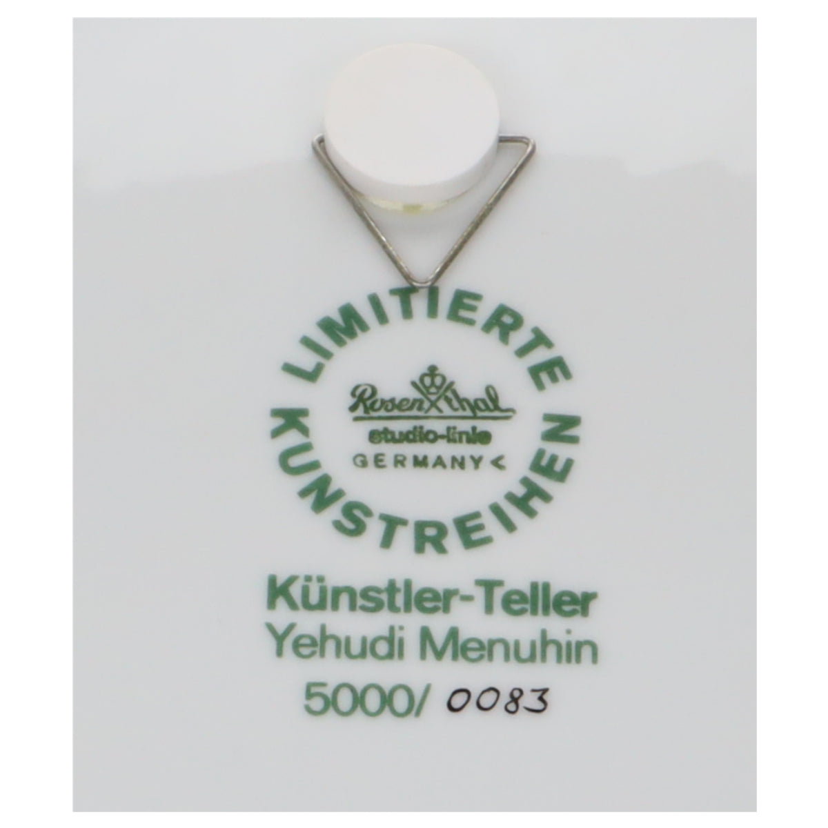 Wandteller Yehudi Menuhin Aller guten Dinge sind drei