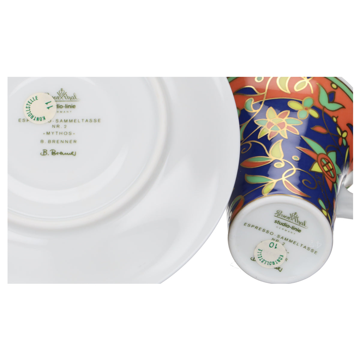 Espressotasse mit Untere Sammeltasse Nr. 2 - II. Wahl