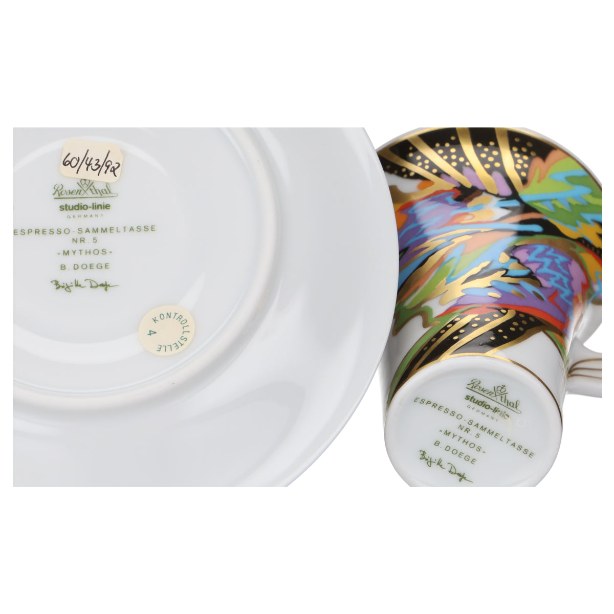 Espressotasse mit Untertasse Nr. 5