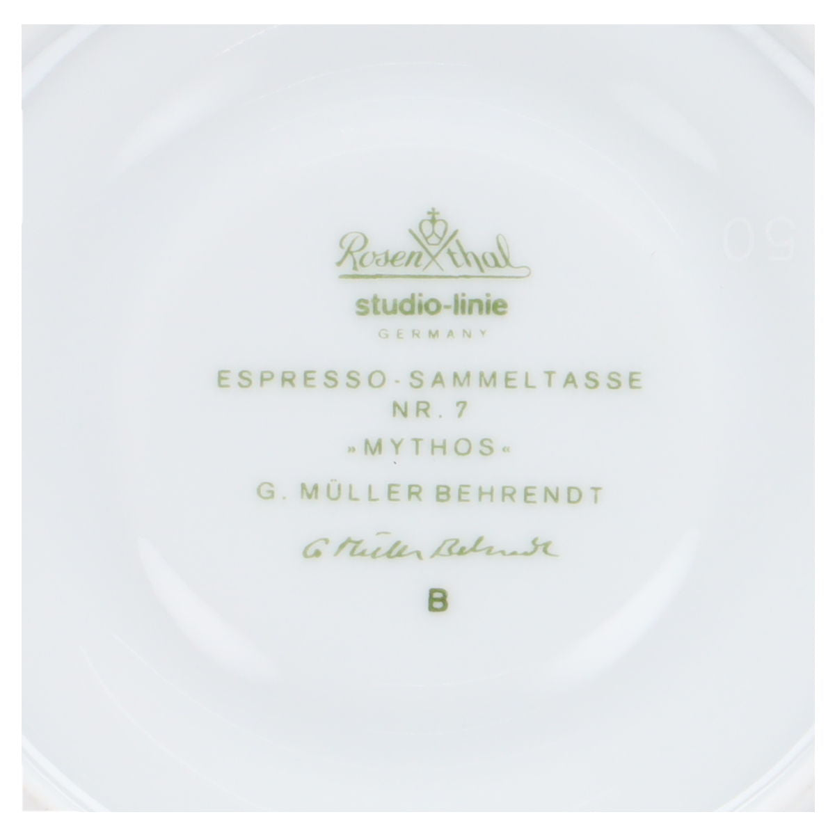 Untertasse Mythos Nr. 7 Gisela Müller-Behrendt