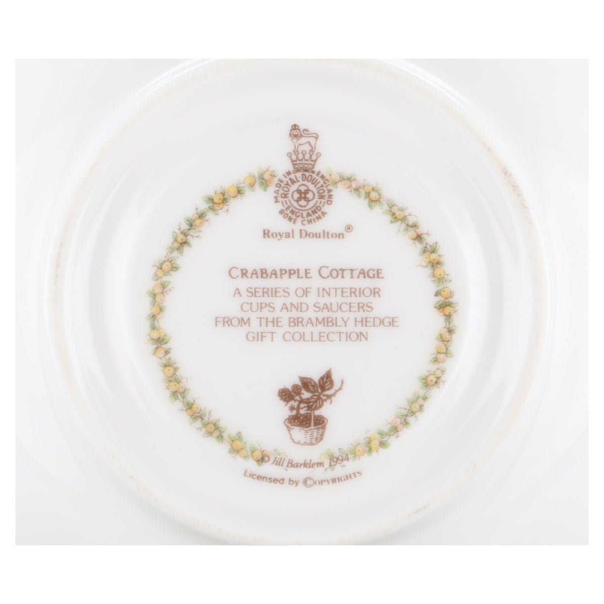 Untertasse für Kaffee Crabapple Cottage