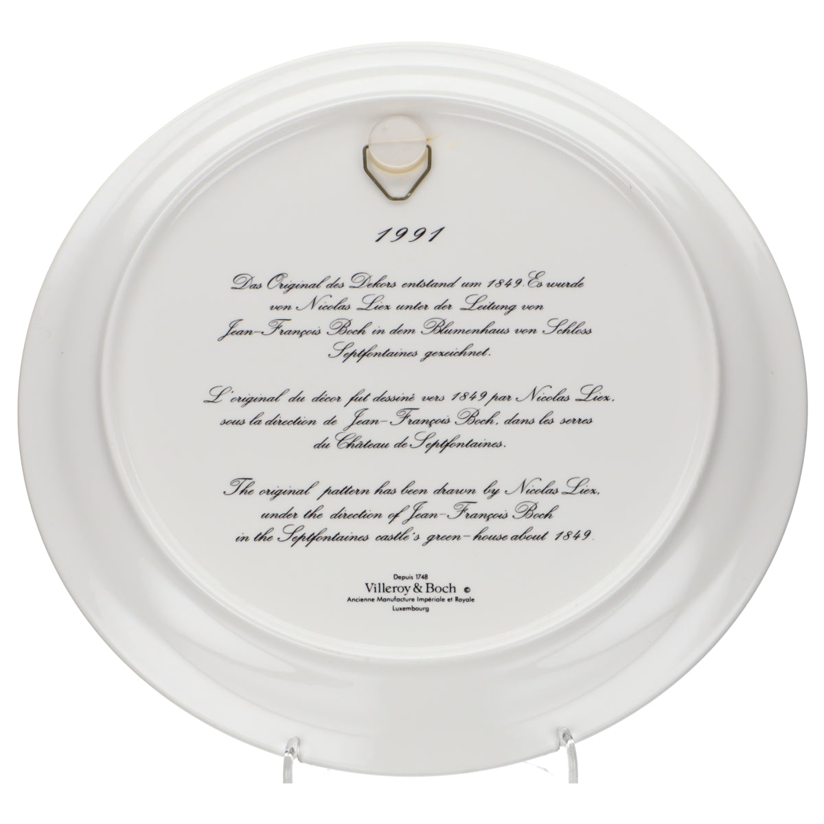 Wandteller 1991 Camelllia Woodii Alba