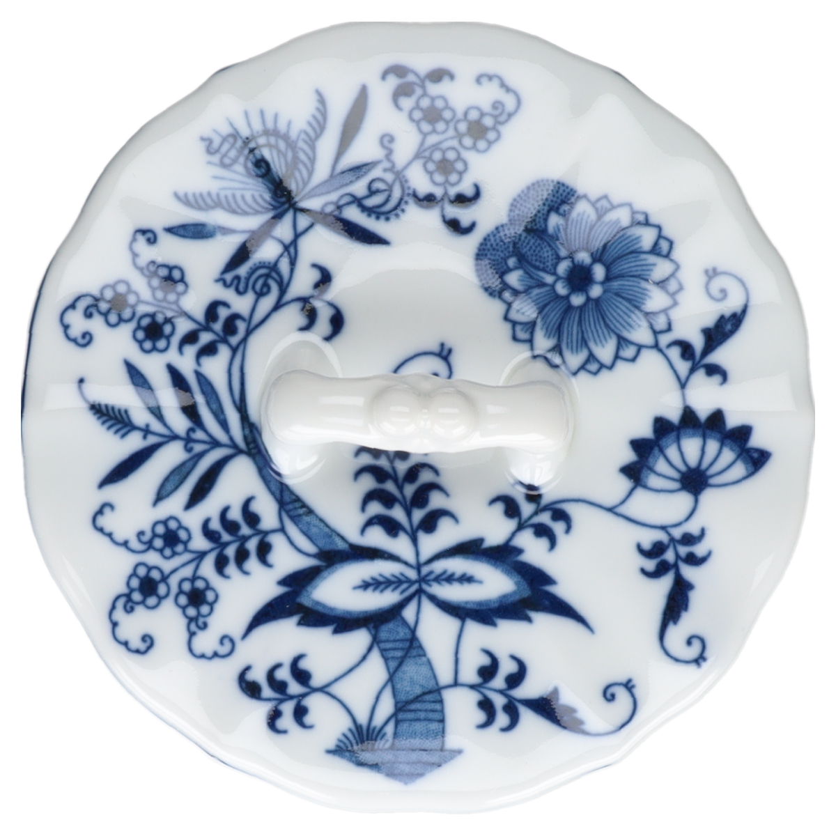 Butterdose rund Blue Danube Japan Zwiebelmuster