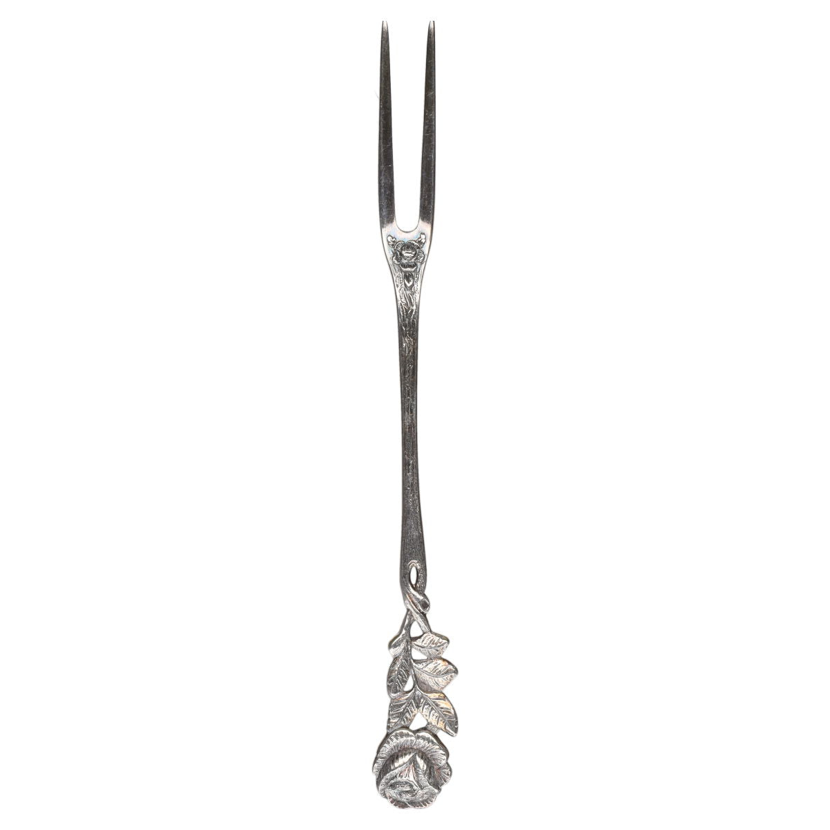Fleischgabel groß Antiko Hildesheimer Rose 800er Silber