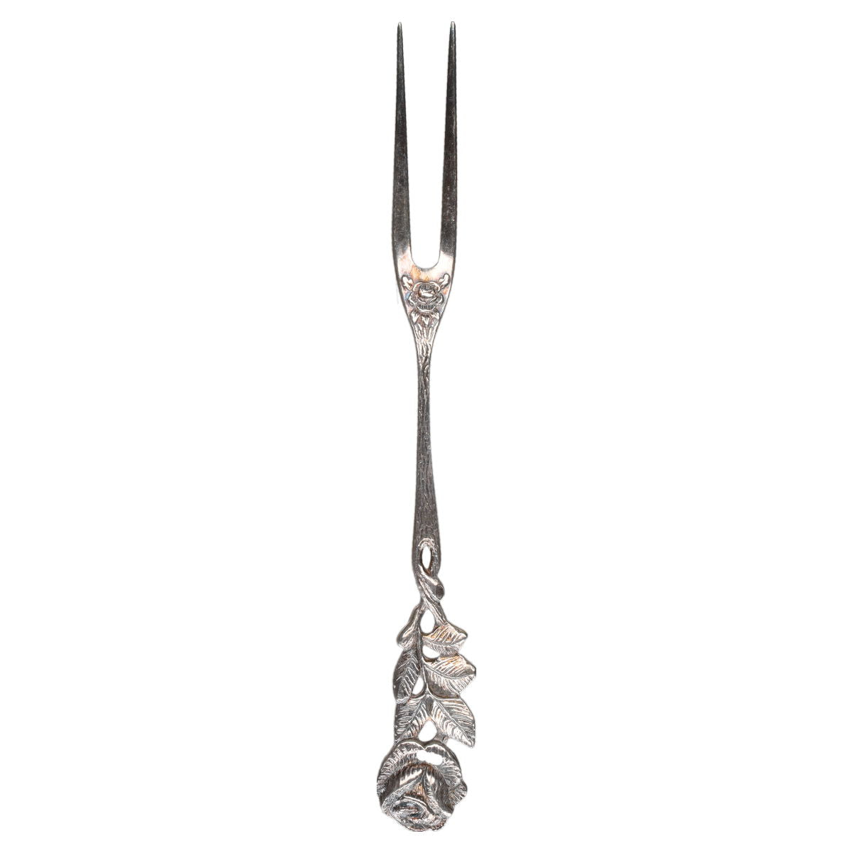 Fleischgabel klein Antiko Hildesheimer Rose 800er Silber