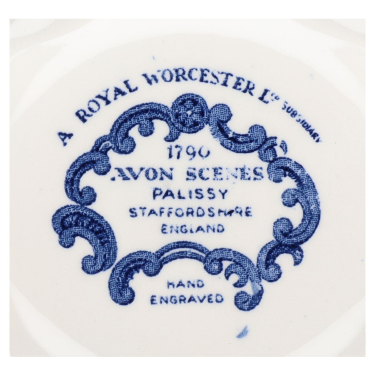 Fleischplatte mittelgroß Royal Worcester Avon Scenes Palissy