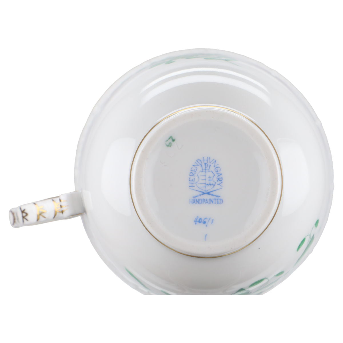 Kaffeetasse Modell 706 / 1 / AV II.Wahl Herend Ungarn Apponyi grün