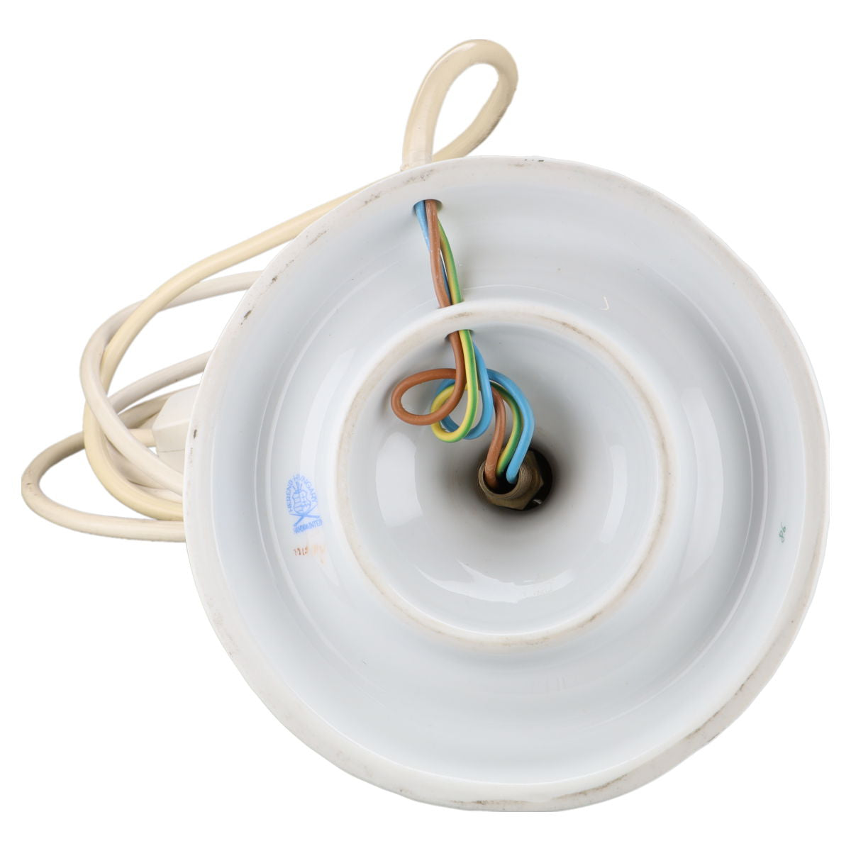 Lampenfuss ohne Schirm elektrisch - Modell 7915 Herend Ungarn Apponyi grün