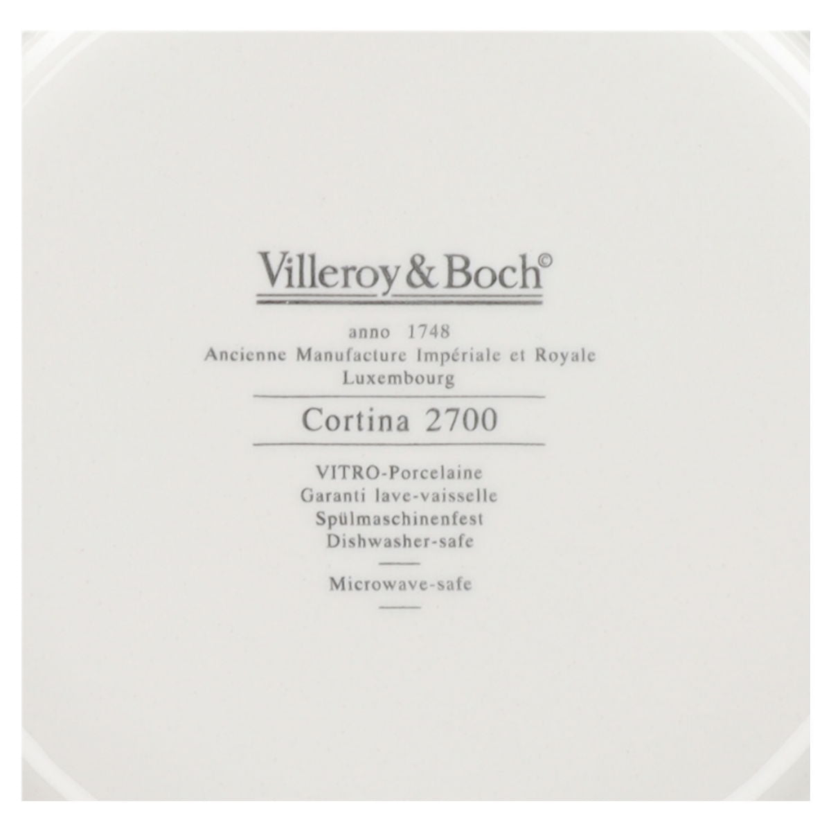 Suppenteller Typ 2700 Villeroy & Boch Cortina