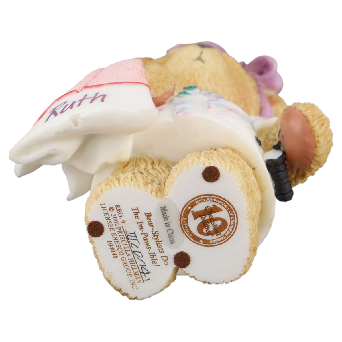 Teddy 104048 "Bear-Stylists Do The Im-Paws-ible!" Hairdresser Figurine Enesco Cherished Teddies mit OVP
