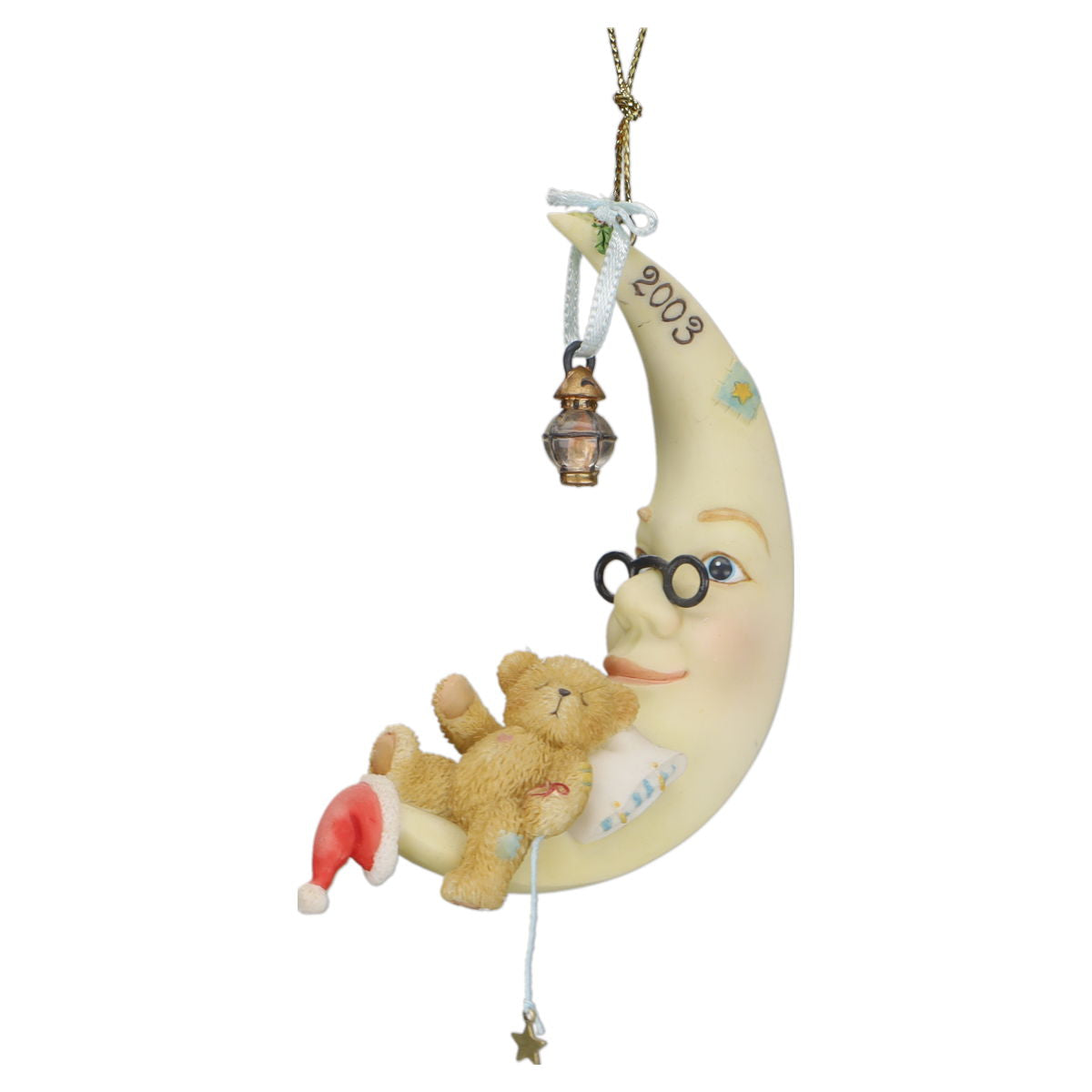 Teddy 112393 Bear Asleep /Moon Hanging Ornament Enesco Cherished Teddies mit OVP