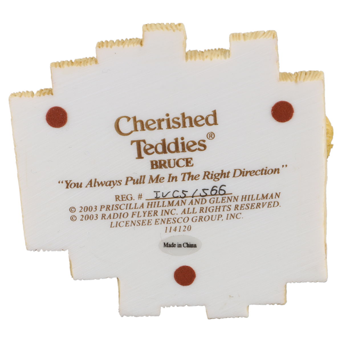 Teddy 114120 Bruce "You Always Pull Me In The Right Direction" Enesco Cherished Teddies mit OVP