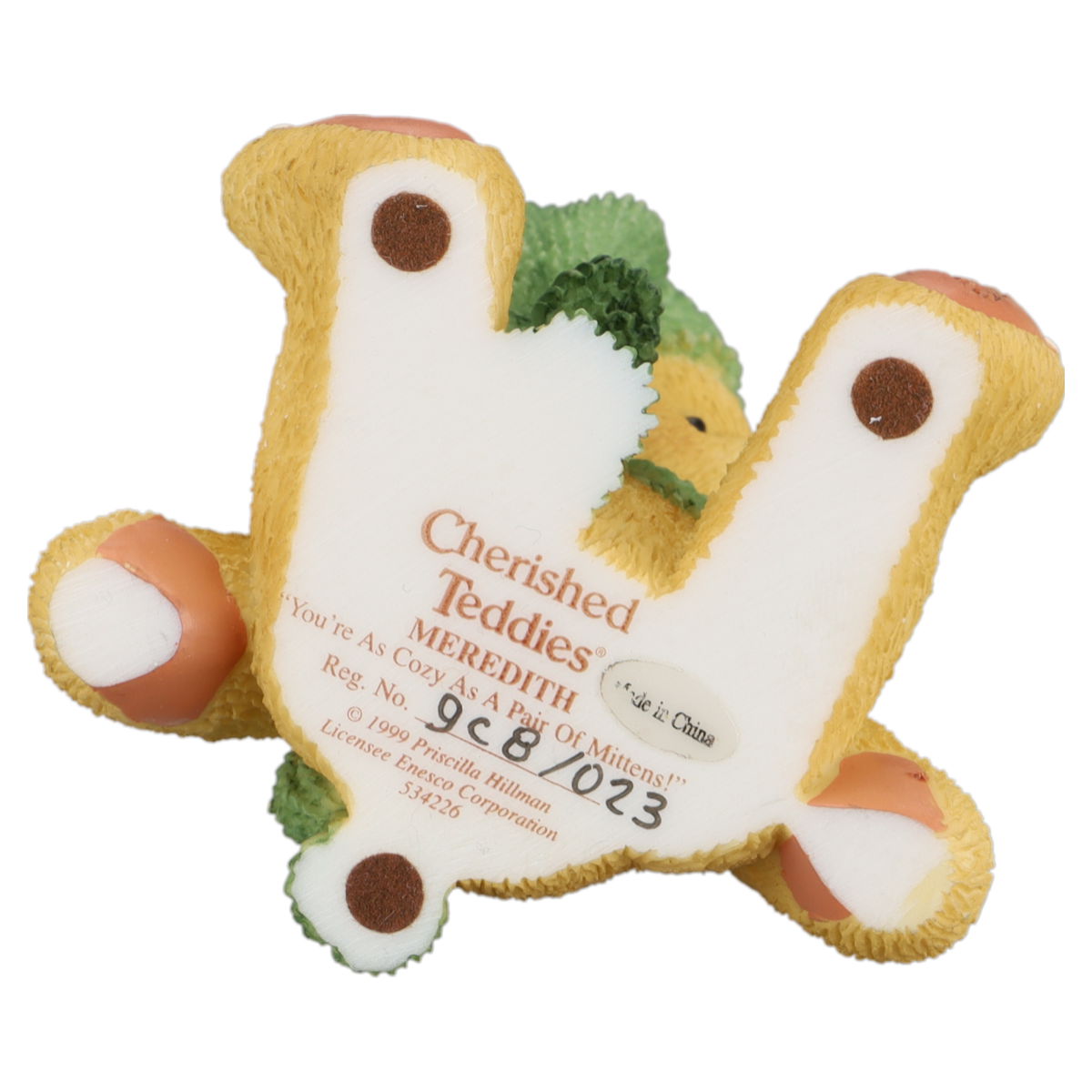 Teddy 534226 Meredith "You're As Cozy As A Pair Of Mittens!" Enesco Cherished Teddies mit OVP