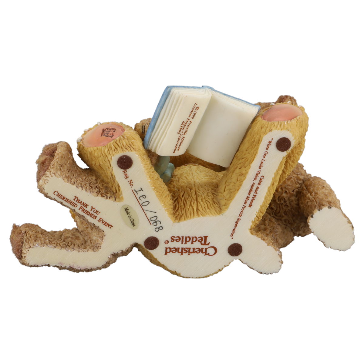 Teddy 661996 Caleb And Friends "When One Lacks Vision, Another Must Provide Supervision" Enesco Cherished Teddies mit OVP