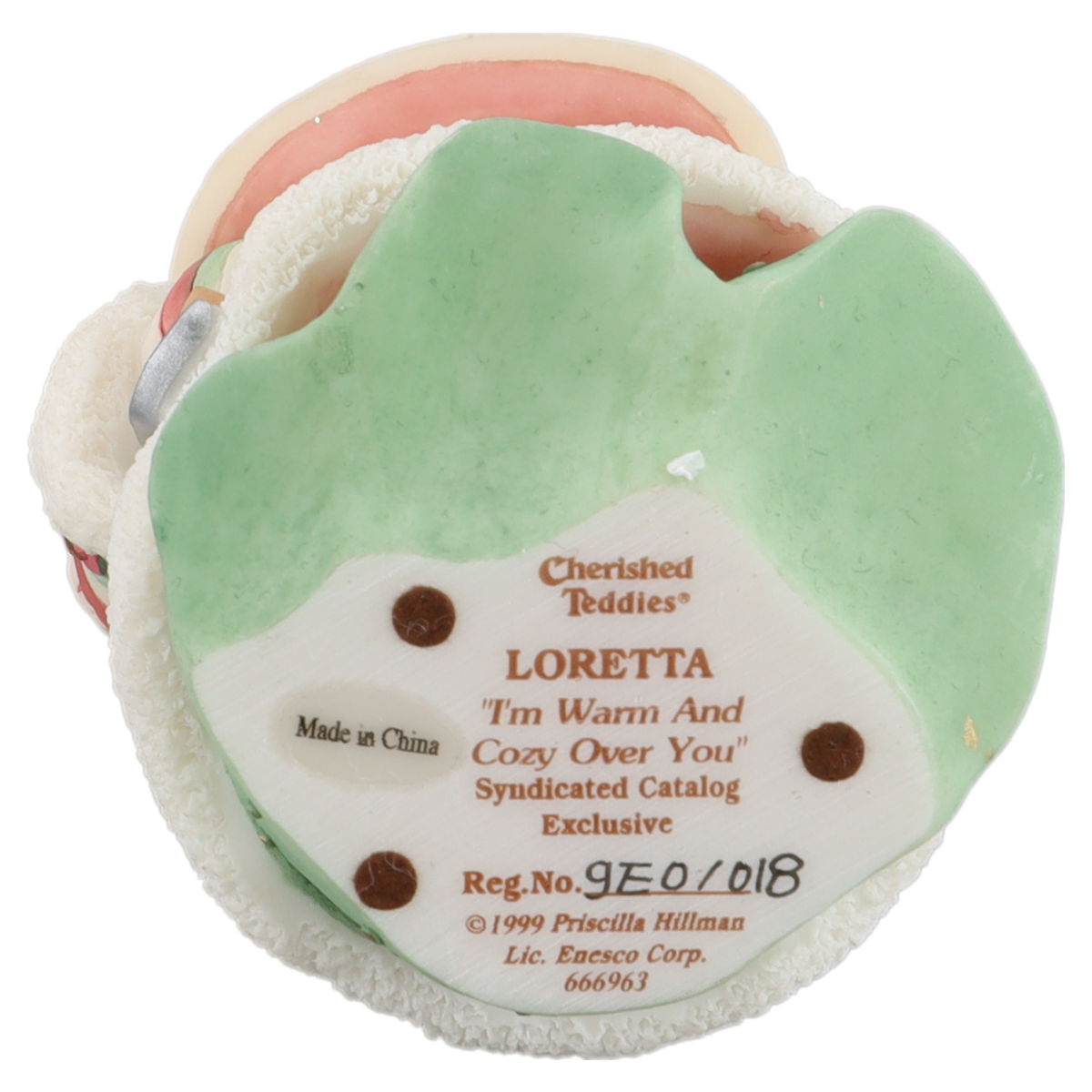 Teddy 666963 Loretta "I'm Warm And Cozy Over You" Enesco Cherished Teddies mit OVP