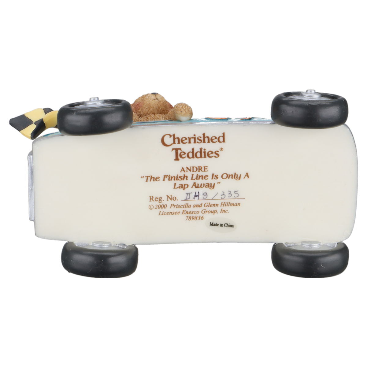Teddy 789836 Andre "The Finish Line Is Only A Lap Away" Enesco Cherished Teddies mit OVP
