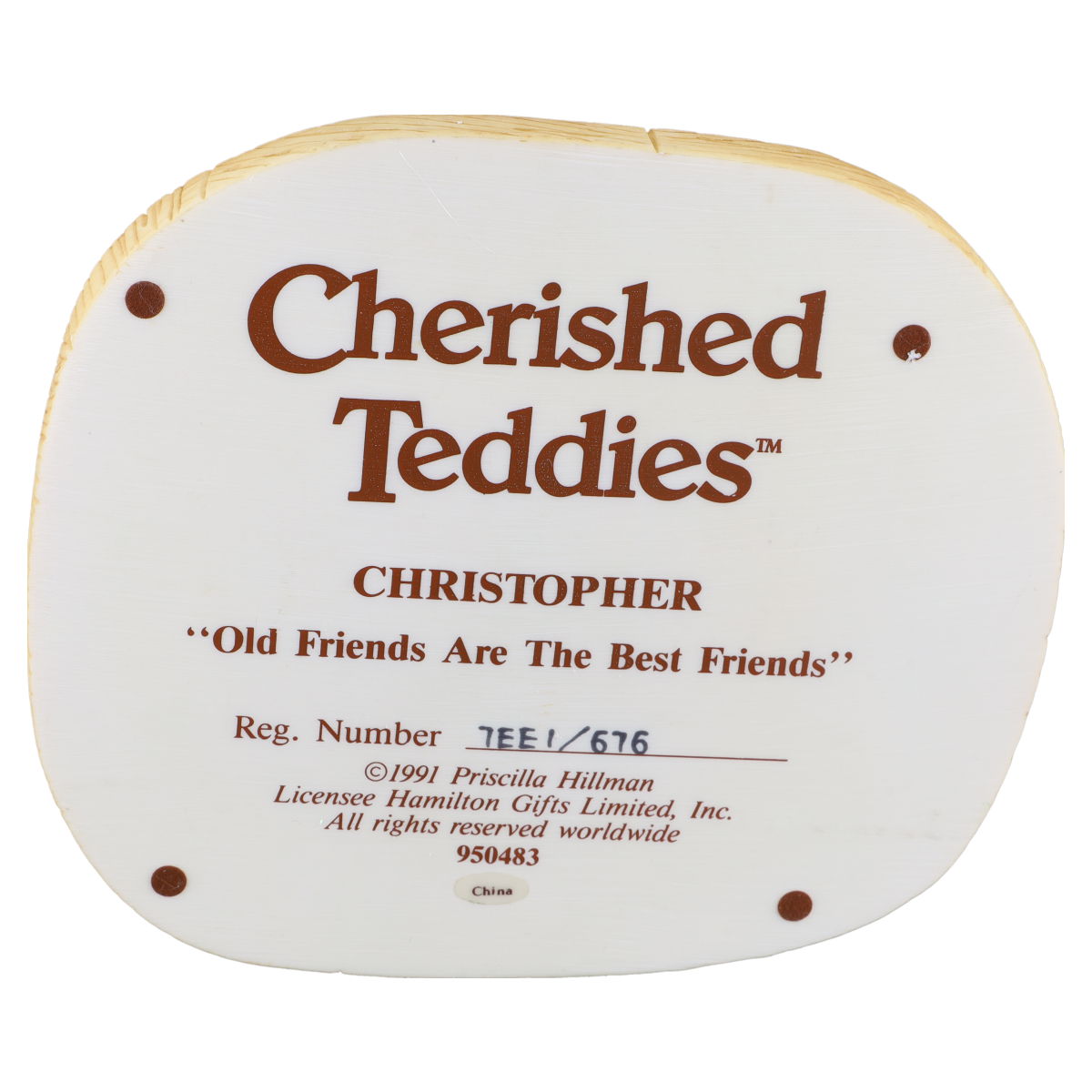 Teddy Christopher Old Friends are... 950483 Enesco Cherished Teddies mit OVP