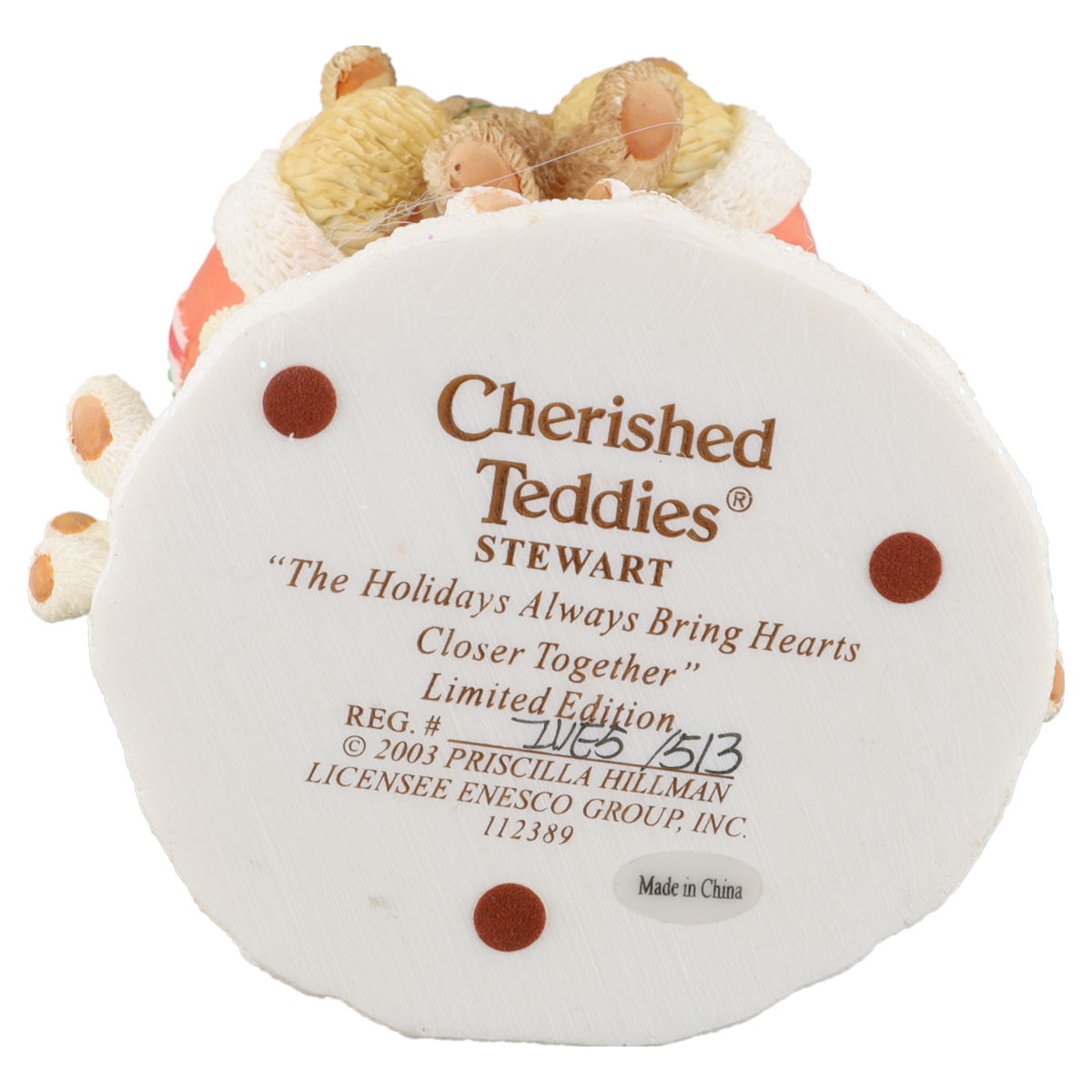 Teddy Stewart 112389 Enesco Cherished Teddies mit OVP