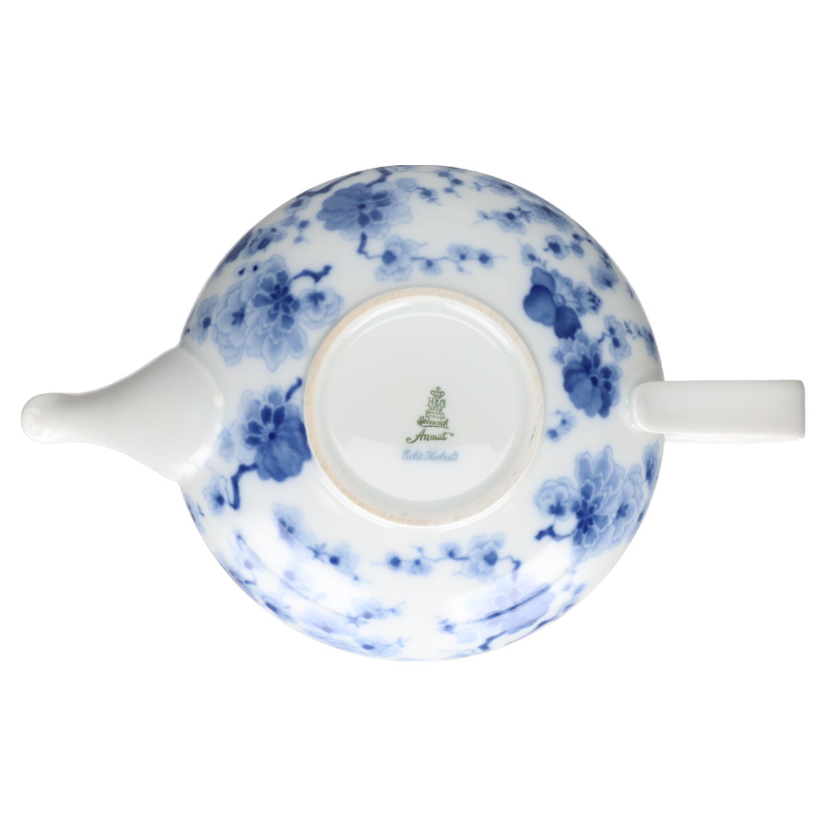 Teekanne Heinrich Echt Kobalt Asiatische Blüte