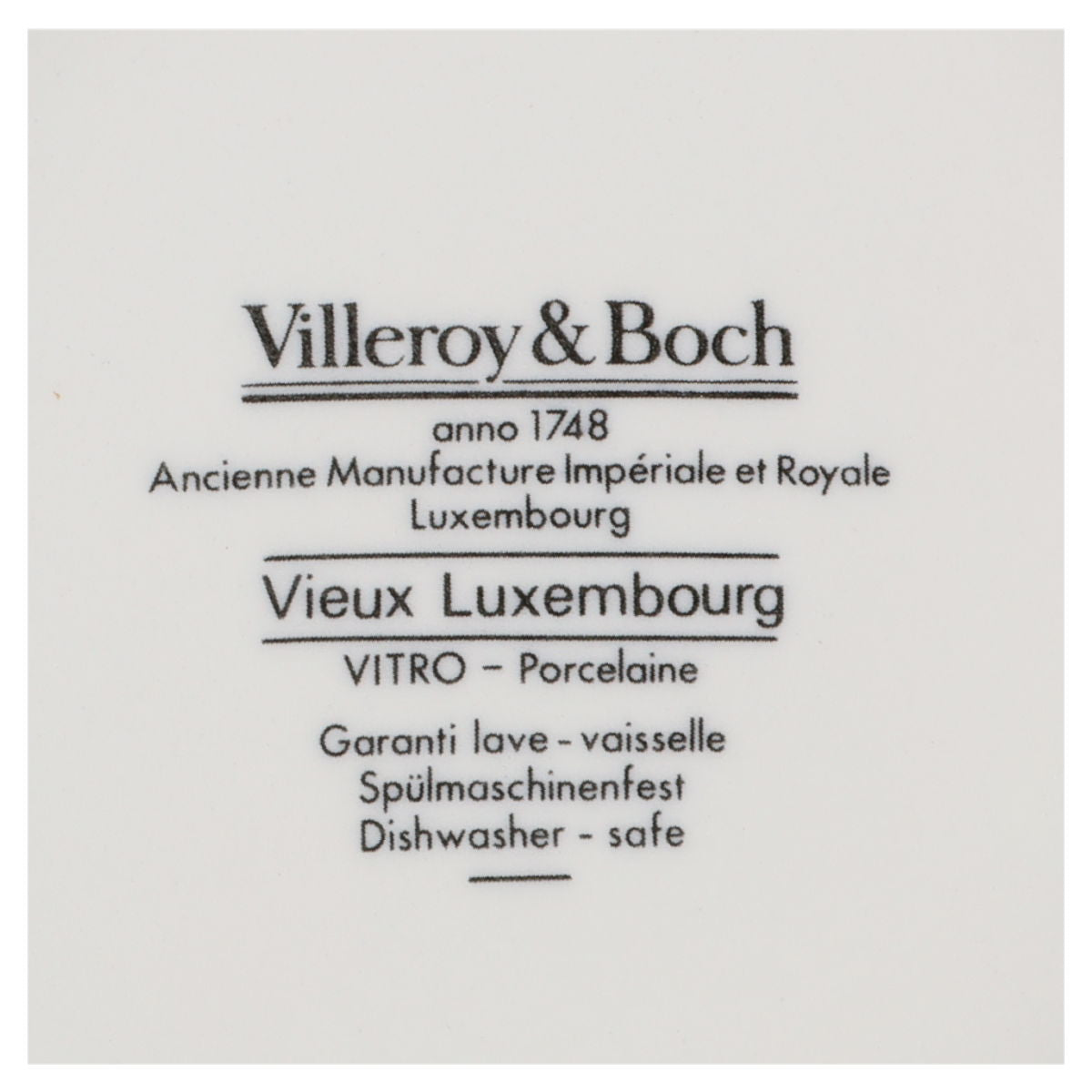 Teekanne mit blauem Streifen am Knauf Villeroy & Boch Alt Luxemburg