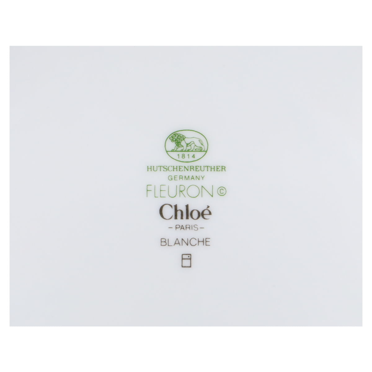 Unterteil Terrine Hutschenreuther Chloé Fleuron Blanche weiß