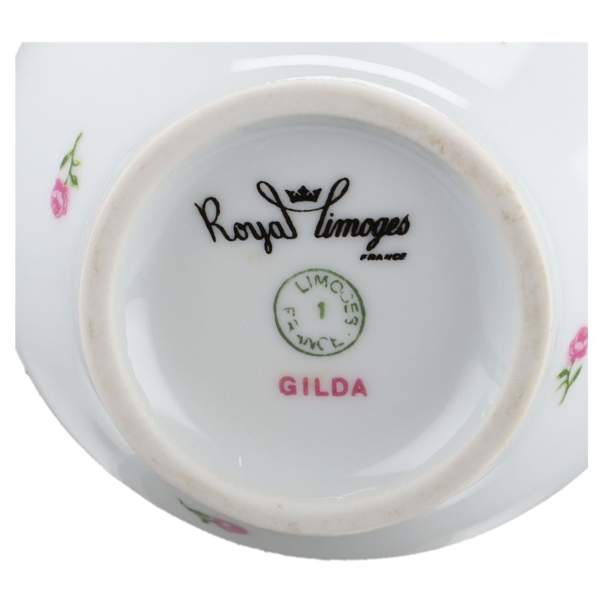 Vase / Henkelvase Royale Limoges Gilda