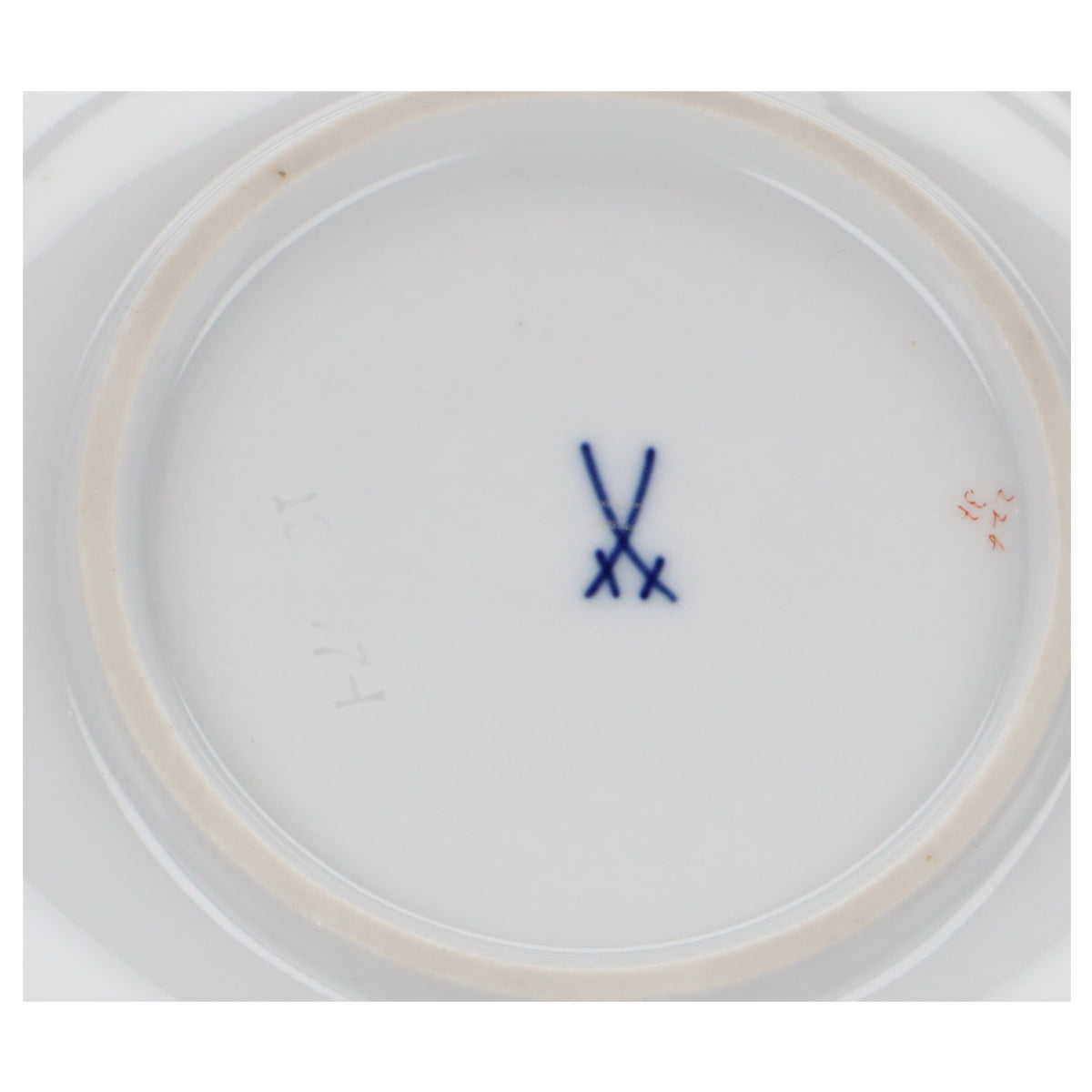 Untertasse für Kaffee Motiv Mohnblüte blau