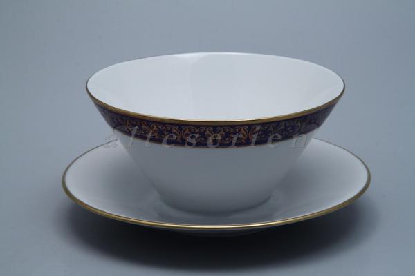 Eschenbach - Unbekannte Formen - blauer Rand mit Goldborte