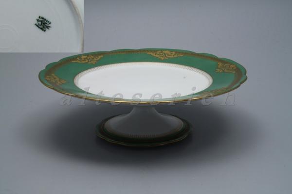 Limoges - alte unbekannte Formen - Grün mit Goldranke