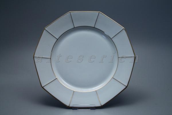 Tirschenreuth - unbek. Formen - Achteck mit Goldlinie
