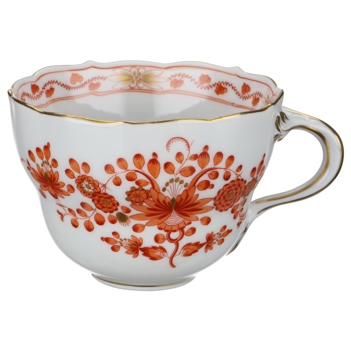 Meissen - Neuer Ausschnitt I.Wahl - Indische Malerei Koralle