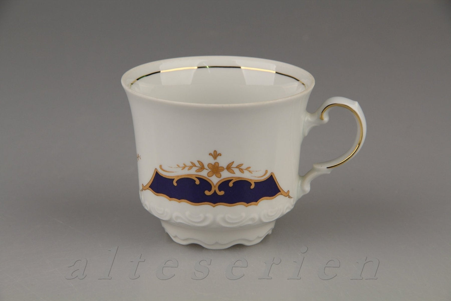 Mitterteich - Form 2000 - Kobalt mit Goldbordüre