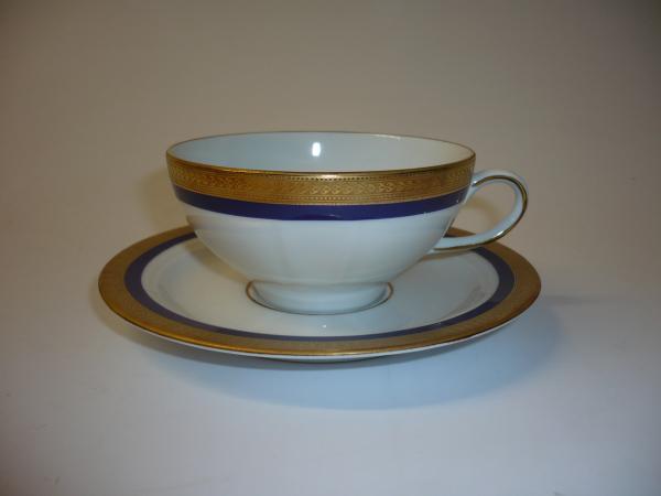 Eschenbach - Kobalt mit Goldbordüre