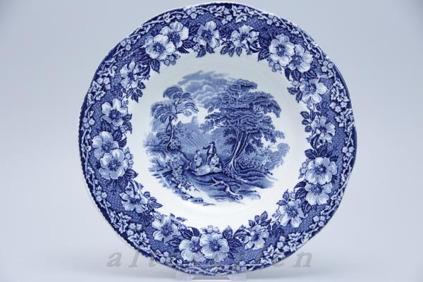 Crown Staffordshire - Woodland blau / blue